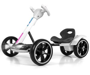 MILLY MALLY Baterija varomas Gokart Bolt White (6 baterijos) – kūdikių prekė