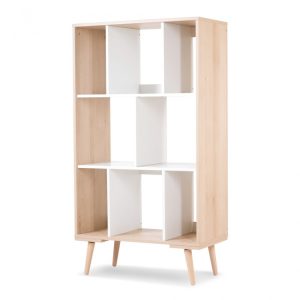 KLUPŚ SOFIE knygų spinta, buko baltumo