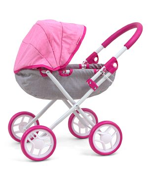 MILLY MALLY Dori Prestige Pink lėlės vežimėlis