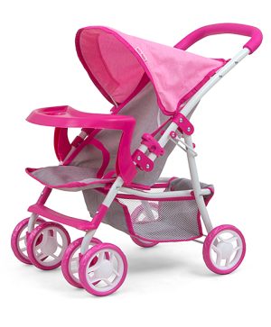 MILLY MALLY Kate Prestige Pink lėlės vežimėlis