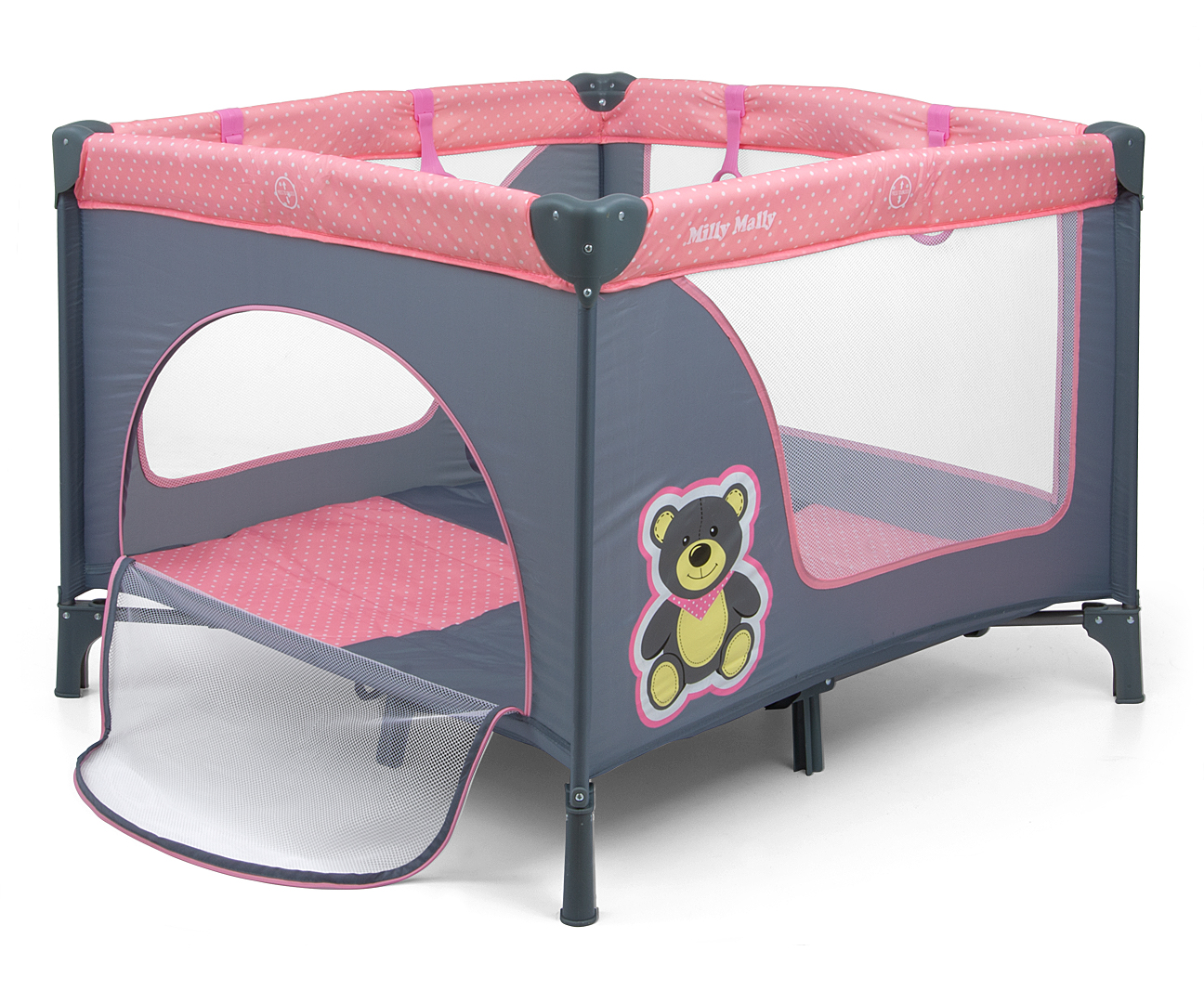 MILLY MALLY FUN Pink Bear maniežas – kūdikių prekė