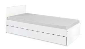 KLUPŚ Jaunimo lova su stalčiumi DALIA balti pelenai 200x90