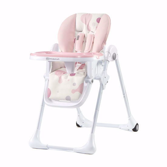 KINDERKRAFT YUMMY rožinė aukšta kėdutė