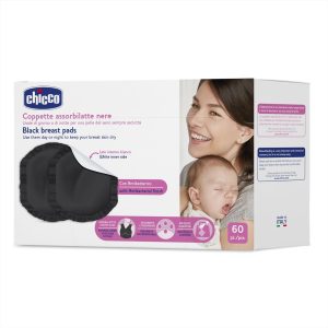 CHICCO Maitinimo įklotai 60 vnt juodi