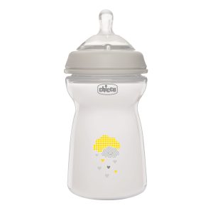 CHICCO NF plastikinis butelis 6m+ 330ml neutralus