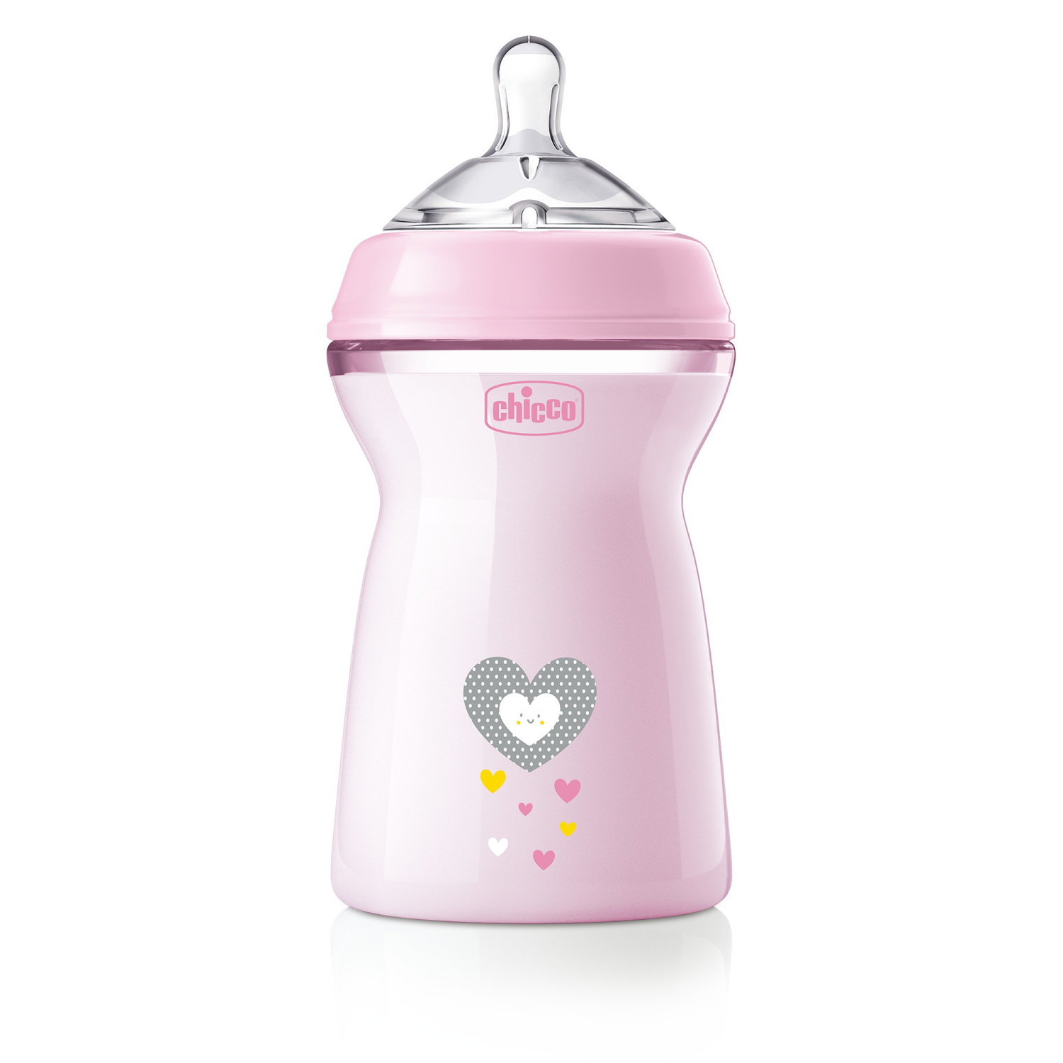CHICCO NF plastikinis butelis 6m+ 330ml mergina