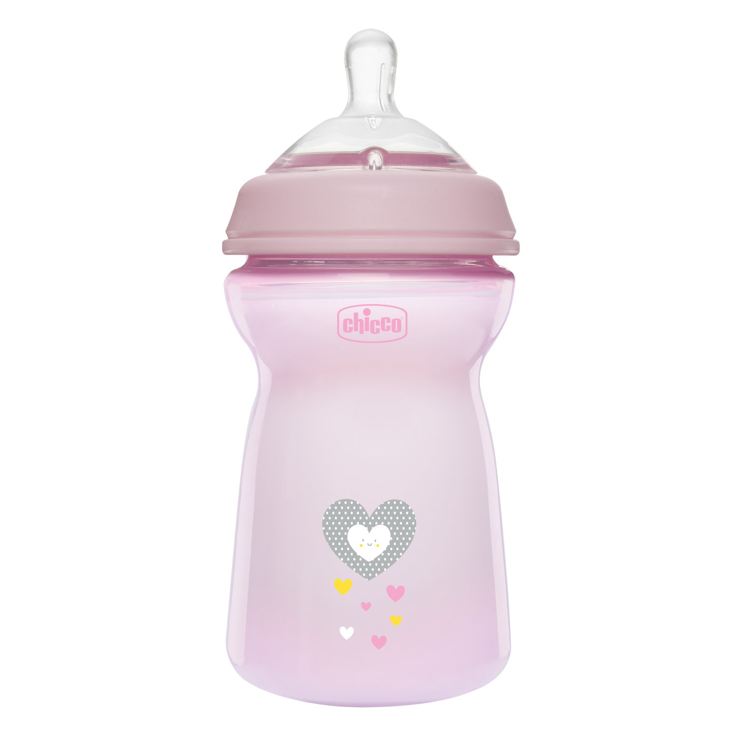 CHICCO NF plastikinis butelis 6m+ 330ml mergina - Image 2
