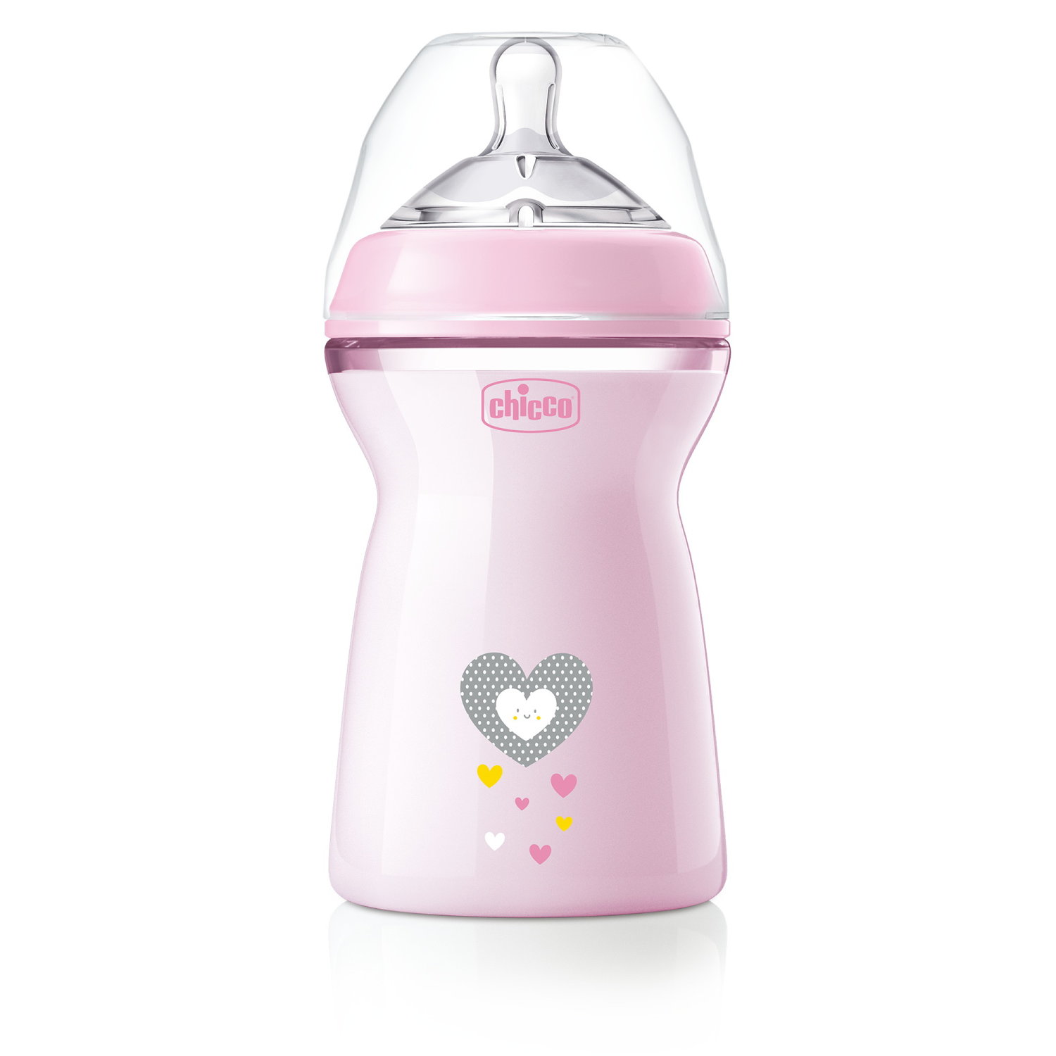 CHICCO NF plastikinis butelis 6m+ 330ml mergina - Image 3