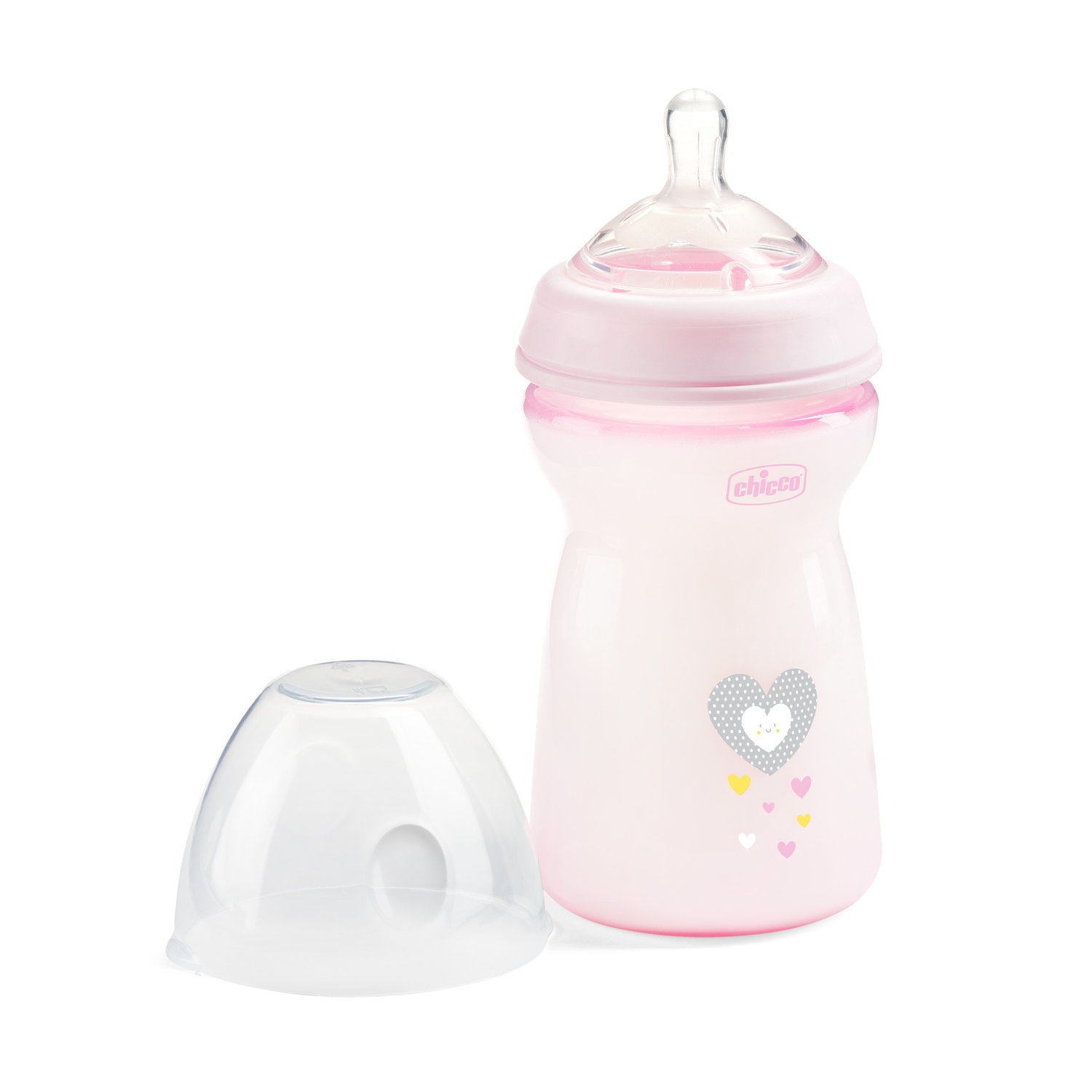 CHICCO NF plastikinis butelis 6m+ 330ml mergina - Image 4