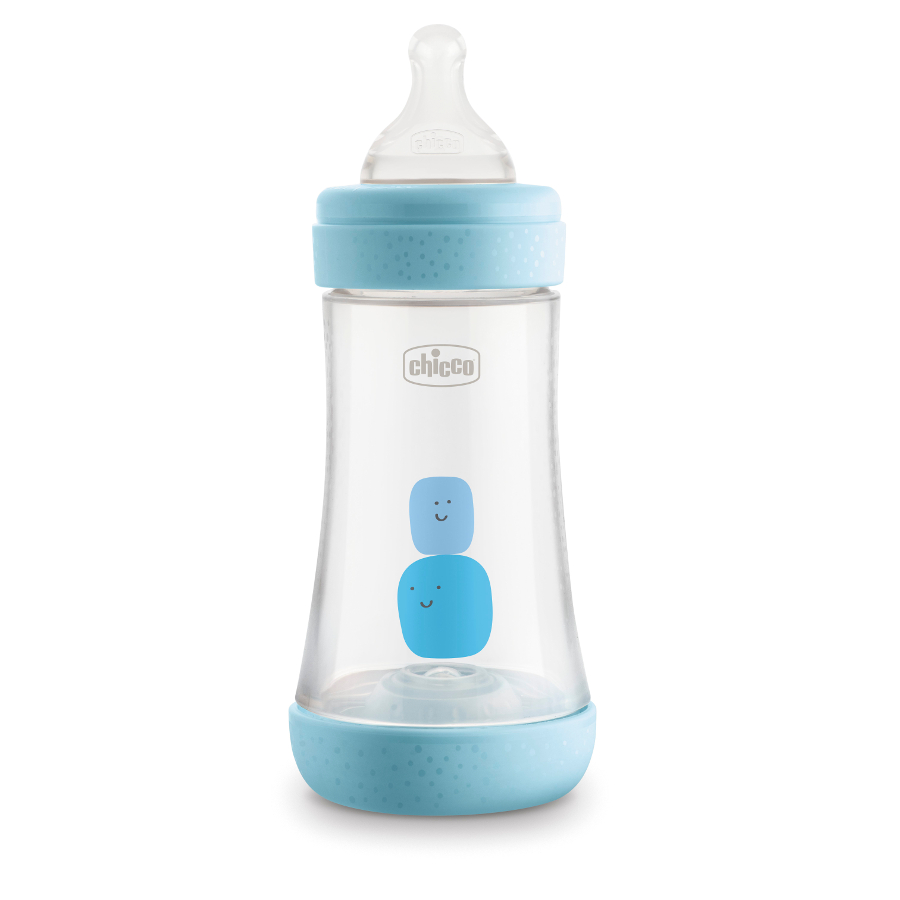 CHICCO PERFECT5 buteliukas 240 ml 4m+ berniukas* – kūdikių prekė