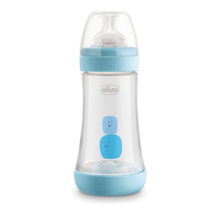 CHICCO PERFECT5 buteliukas 240 ml 4m+ berniukas* – kūdikių prekė