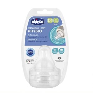 CHICCO PERFECT5 Čiulptukas lėto srauto 0m+ 2 vnt.