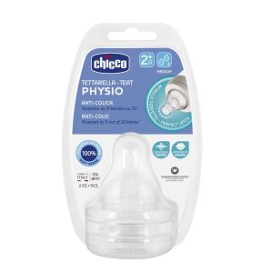 CHICCO PERFECT5 Čiulptukas vidutinio srauto 2m+ 2 vnt.