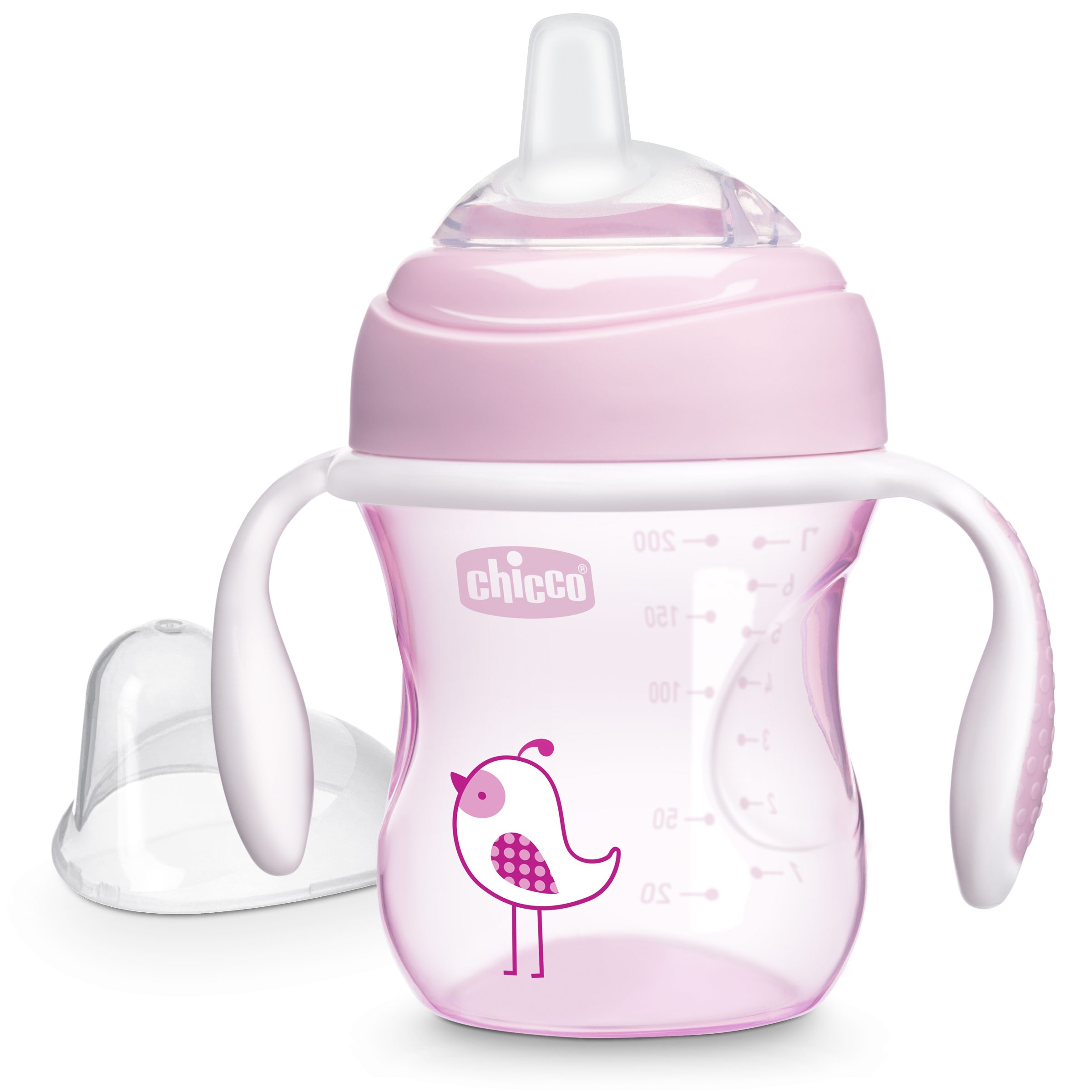 CHICCO Pirmasis puodelis 4m+ mergaitei – kūdikių prekė