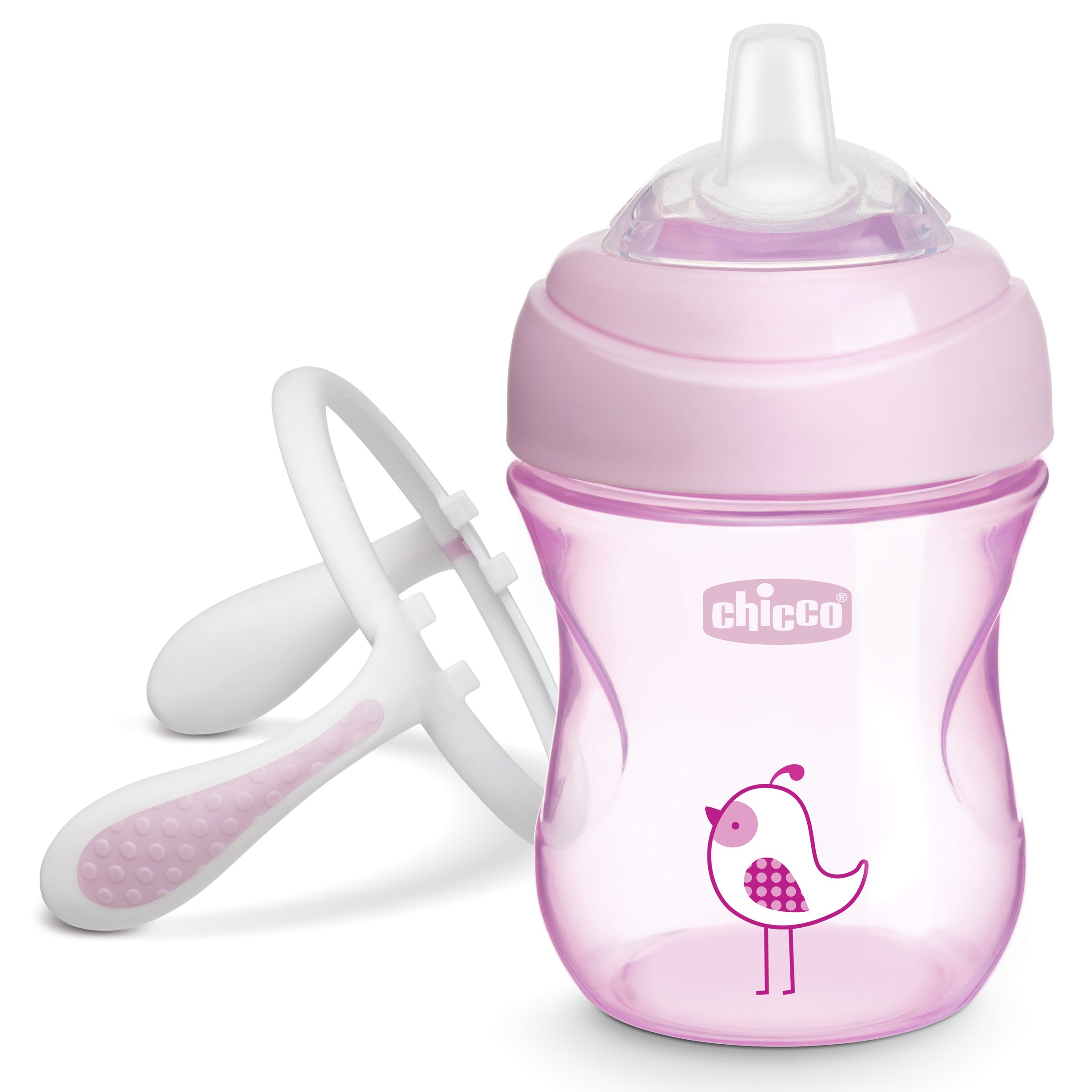 CHICCO Pirmasis puodelis 4m+ mergaitei – kūdikių prekė