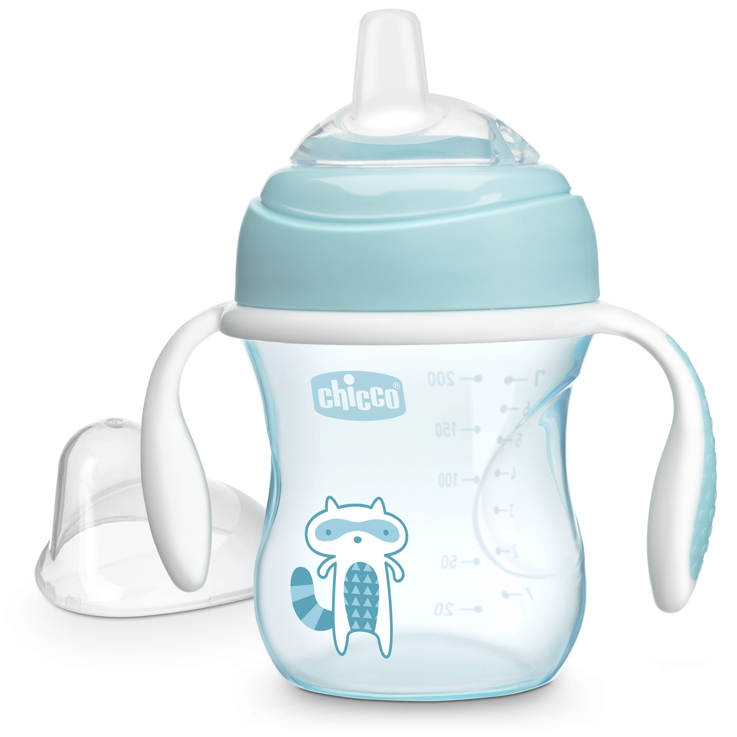 CHICCO Pirmasis puodelis 4m+ berniukui