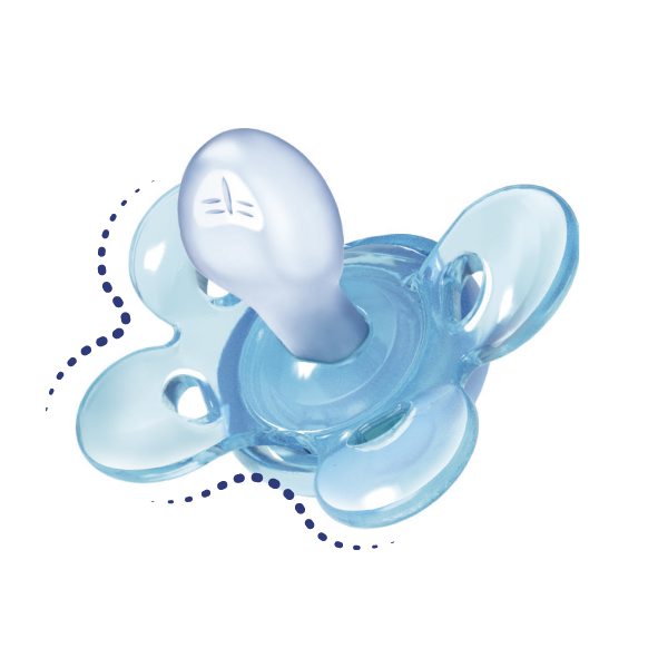 CHICCO PH COMFORT čiulptukas silikonas 0-6m + 1 vnt. – kūdikių prekė