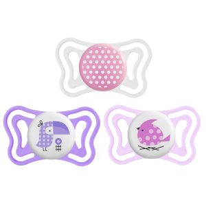 CHICCO PHYSIO LIGHT čiulptukas silikoninis 2-6m + 2 vnt*