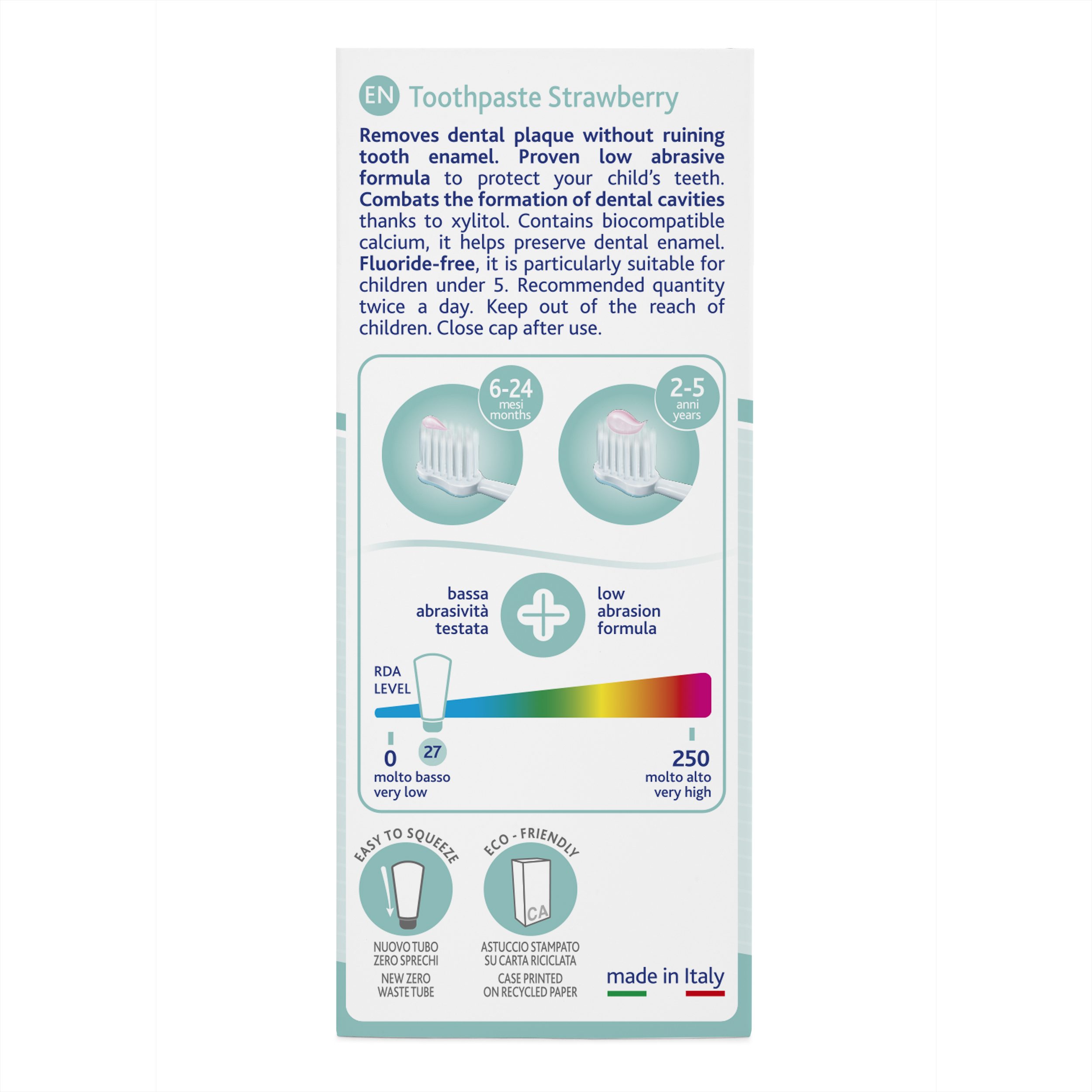CHICCO Braškių dantų pasta be fluoro 50 ml - Image 3