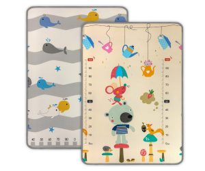 MILLY MALLY Mata piankowa zwijana Kinder Bear and Whales – kūdikių prekė