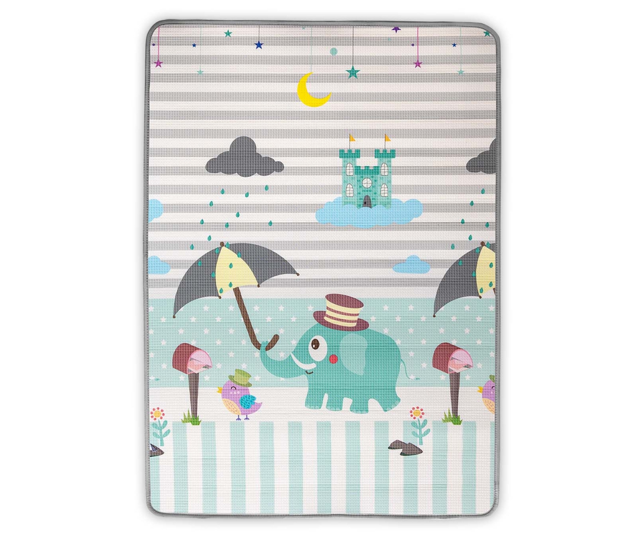 MILLY MALLY Valcuotas putplasčio kilimėlis Kinder Digits and Elephant – kūdikių prekė