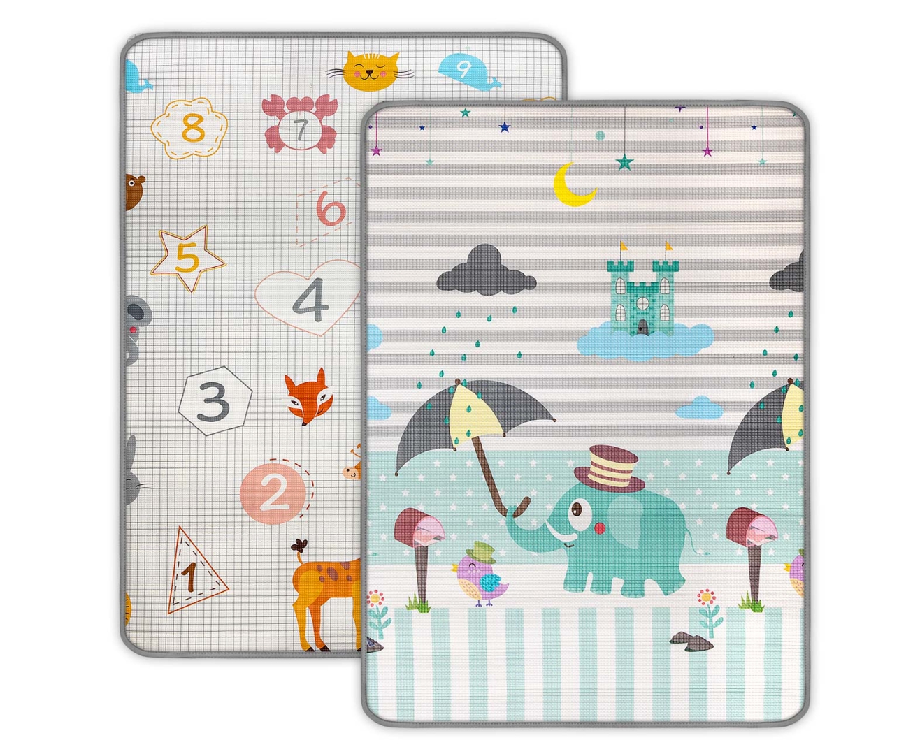 MILLY MALLY Valcuotas putplasčio kilimėlis Kinder Digits and Elephant – kūdikių prekė
