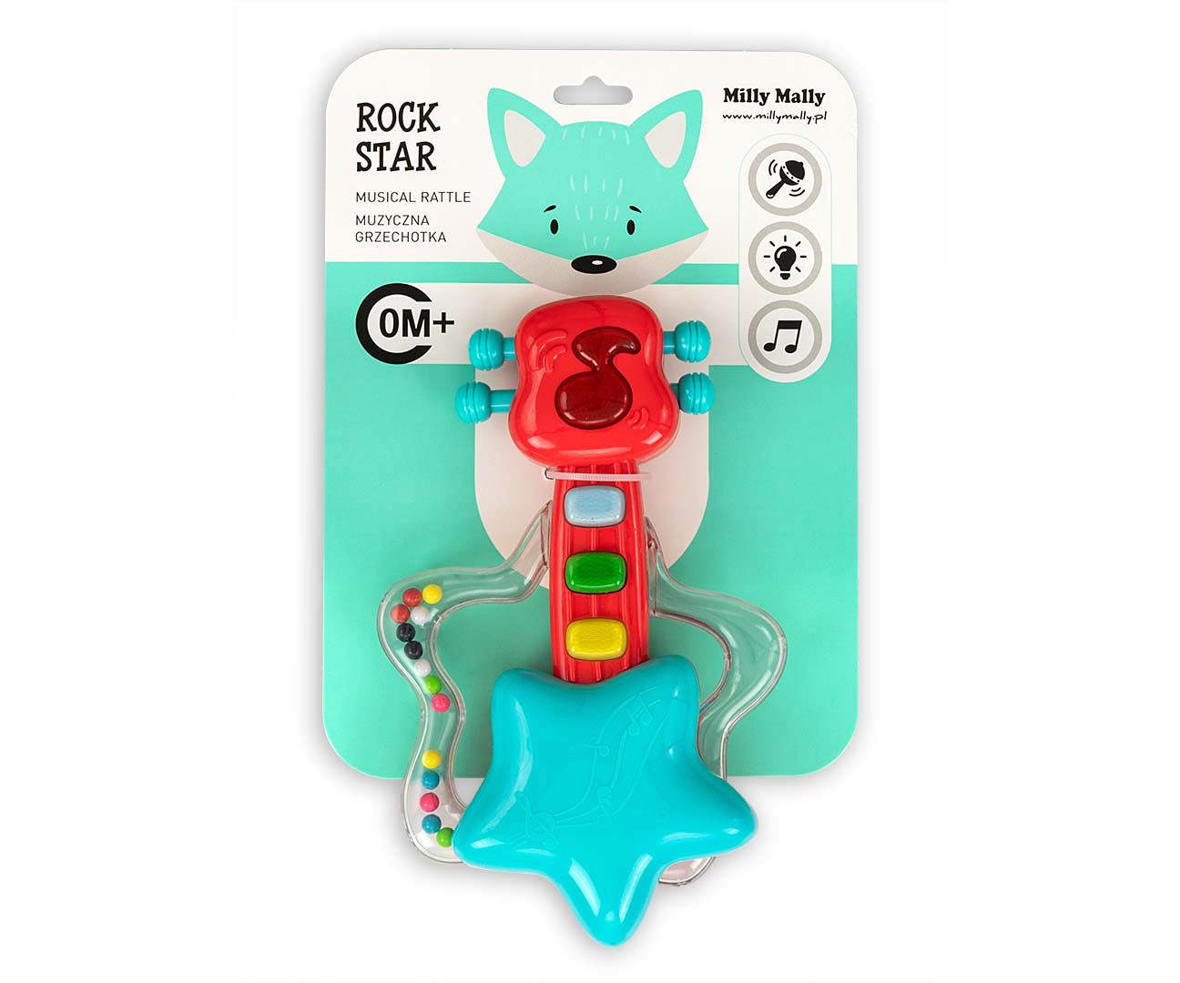 MILLY MALLY Muzikinė Rattle Ocean gitara – kūdikių prekė