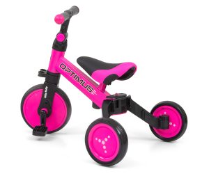 MILLY MALLY 3in1 dviratis OPTIMUS rožinis