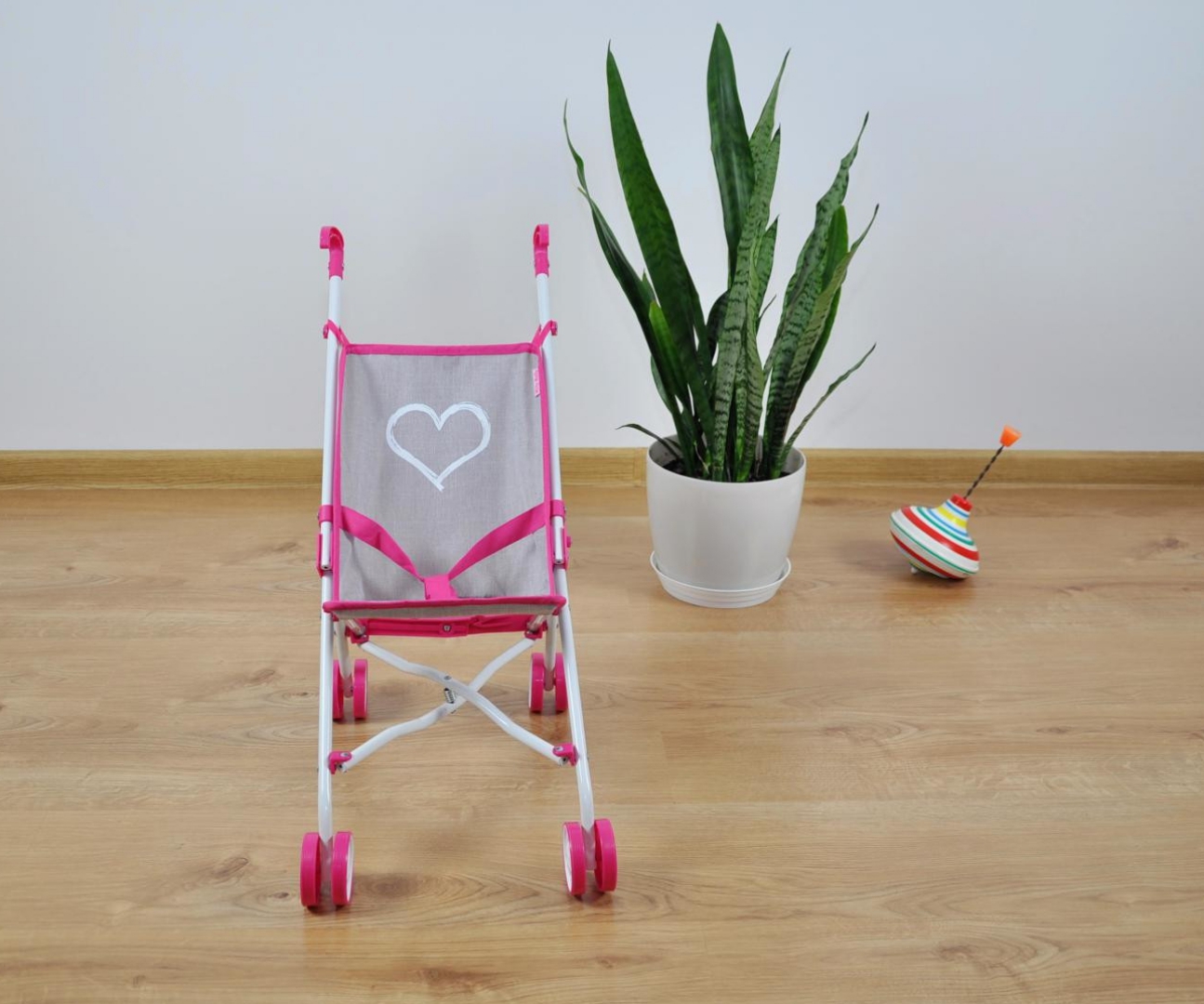 MILLY MALLY Julia Prestige Pink lėlės vežimėlis – kūdikių prekė