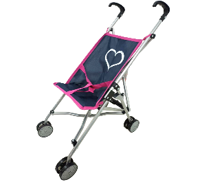 MILLY MALLY Julia Prestige Navy lėlių vežimėlis