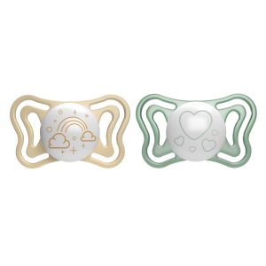 CHICCO PHYSIO LIGHT čiulptukas 2-6M sil 2 vnt LUMI