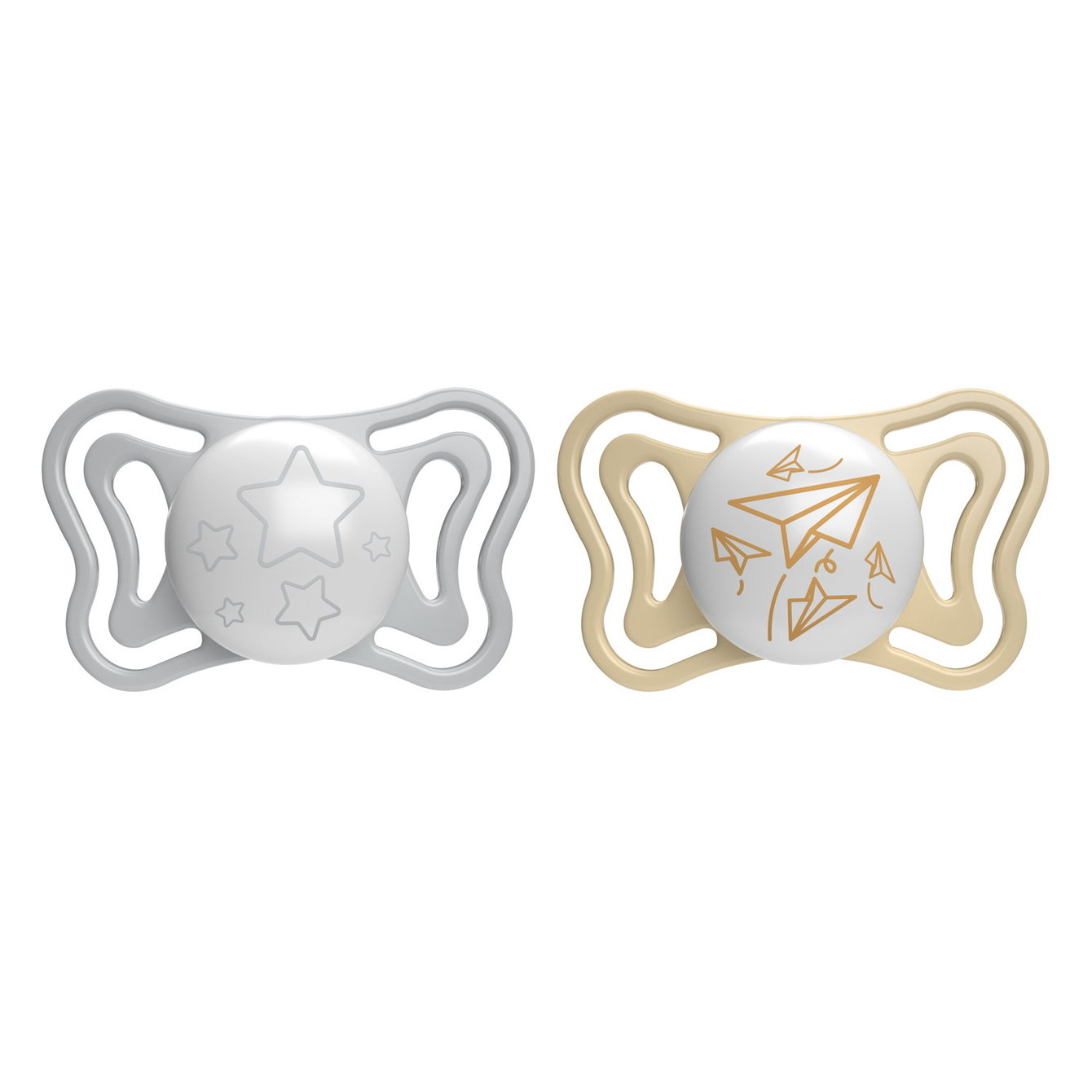 CHICCO PHYSIO LIGHT čiulptukas 6-16M sil 2 vnt LUMI