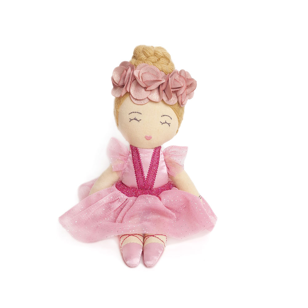 Svoora medžiaginė lėlė balerina, 20 cm - Image 3
