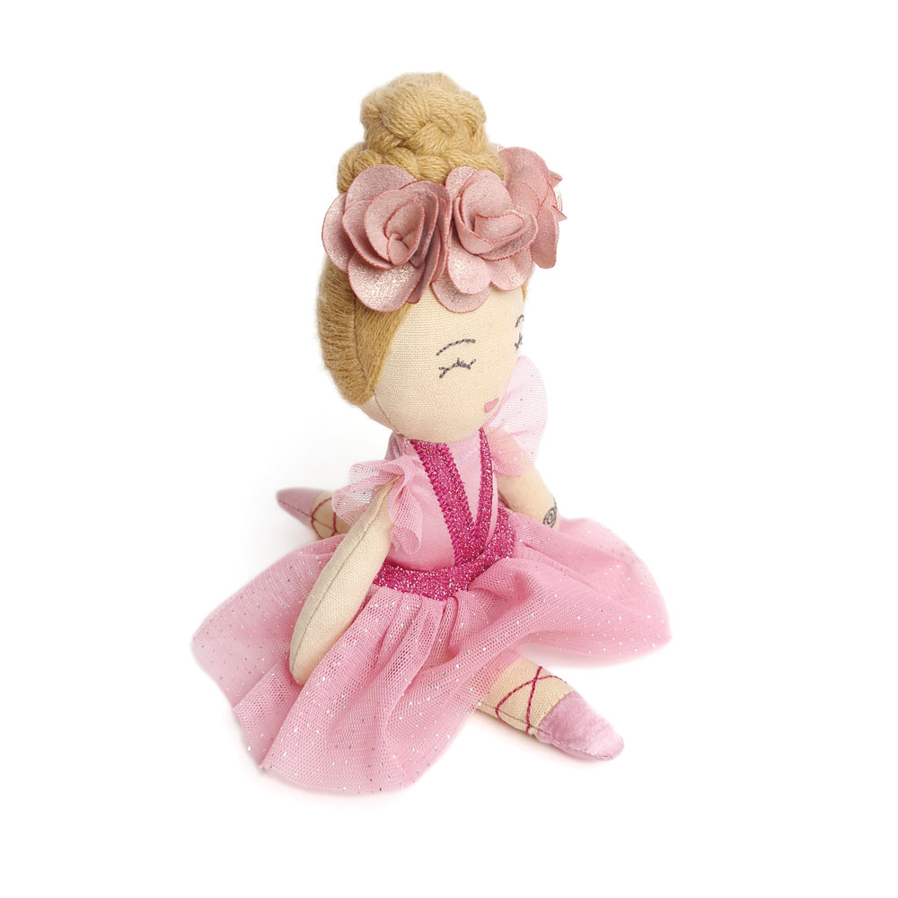Svoora medžiaginė lėlė balerina, 20 cm - Image 4