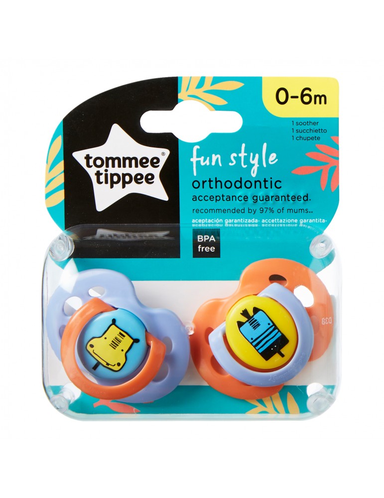 TOMMEE TIPPEE FUN STYLE čiulptukas 0-6m 2 vnt. - Image 4