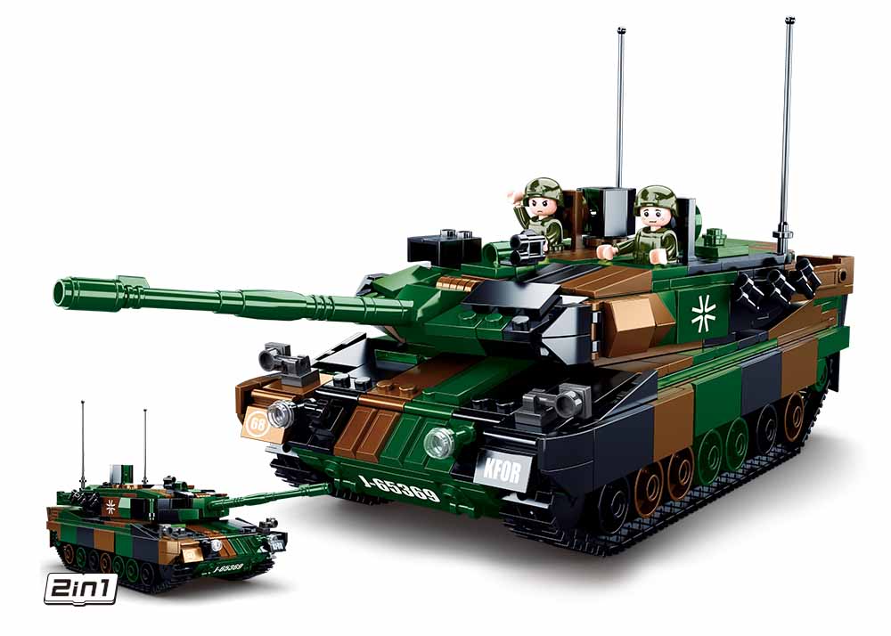 Sluban konstruktorius, LEOPARD 2A5 pagrindinis tankas 2in1, 766 det. - Image 2