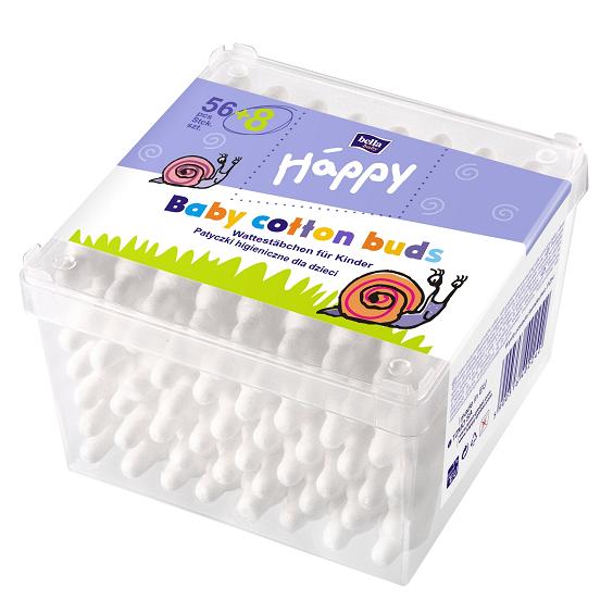 BELLA HAPPY Higieniniai popieriniai ausų krapštukai 64 vnt.