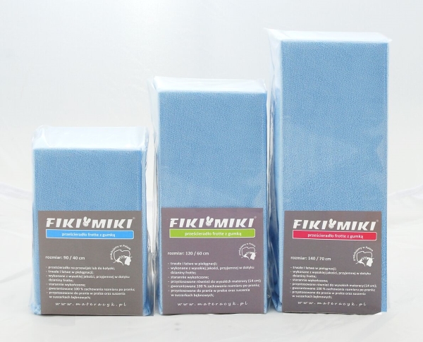 FIKI MIKI Kilpinė paklodė su elastine juostele 140x70 Mėlyna