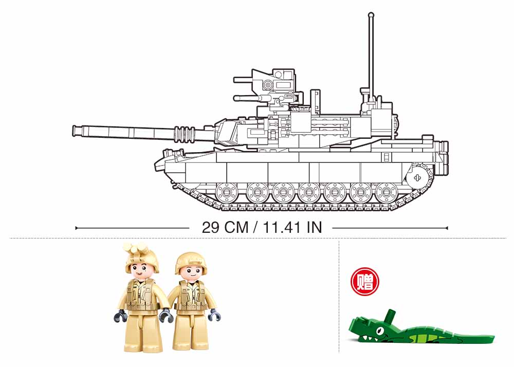 Sluban konstruktorius, M1A2 SEP v2 Abrams kovinis tankas 781 det. - Image 3