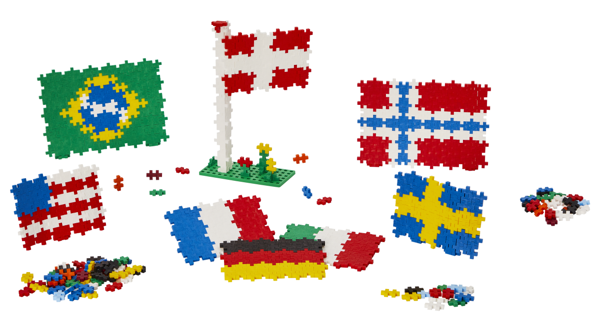 Plus Plus edukacinė dėžė, Pasaulio Vėliavos, 2400 det. - Image 5