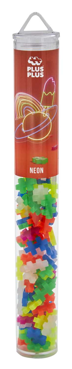 Plus Plus konstruktorius, Mini neoninių spalvų, 100 det. - Image 4