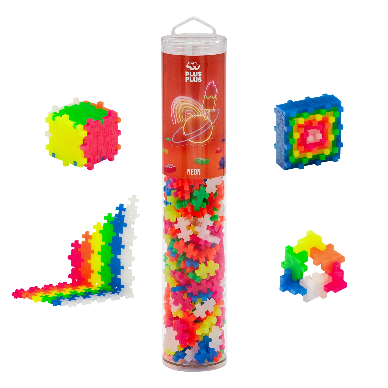 Plus Plus konstruktorius, neoninių spalvų, 240 det. - Image 3