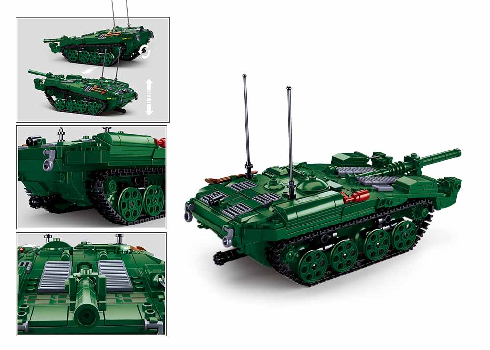 Sluban konstruktorius, Stridsvagn 103 kovinis tankas, 692 det. - Image 2