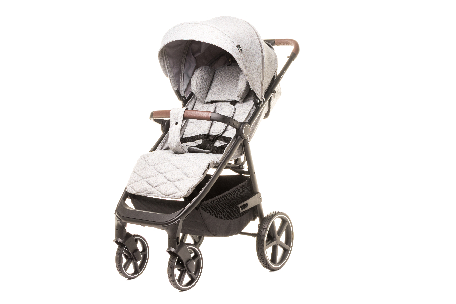4BABY STINGER PRO MELANGE LIGHT GREY vežimėlis