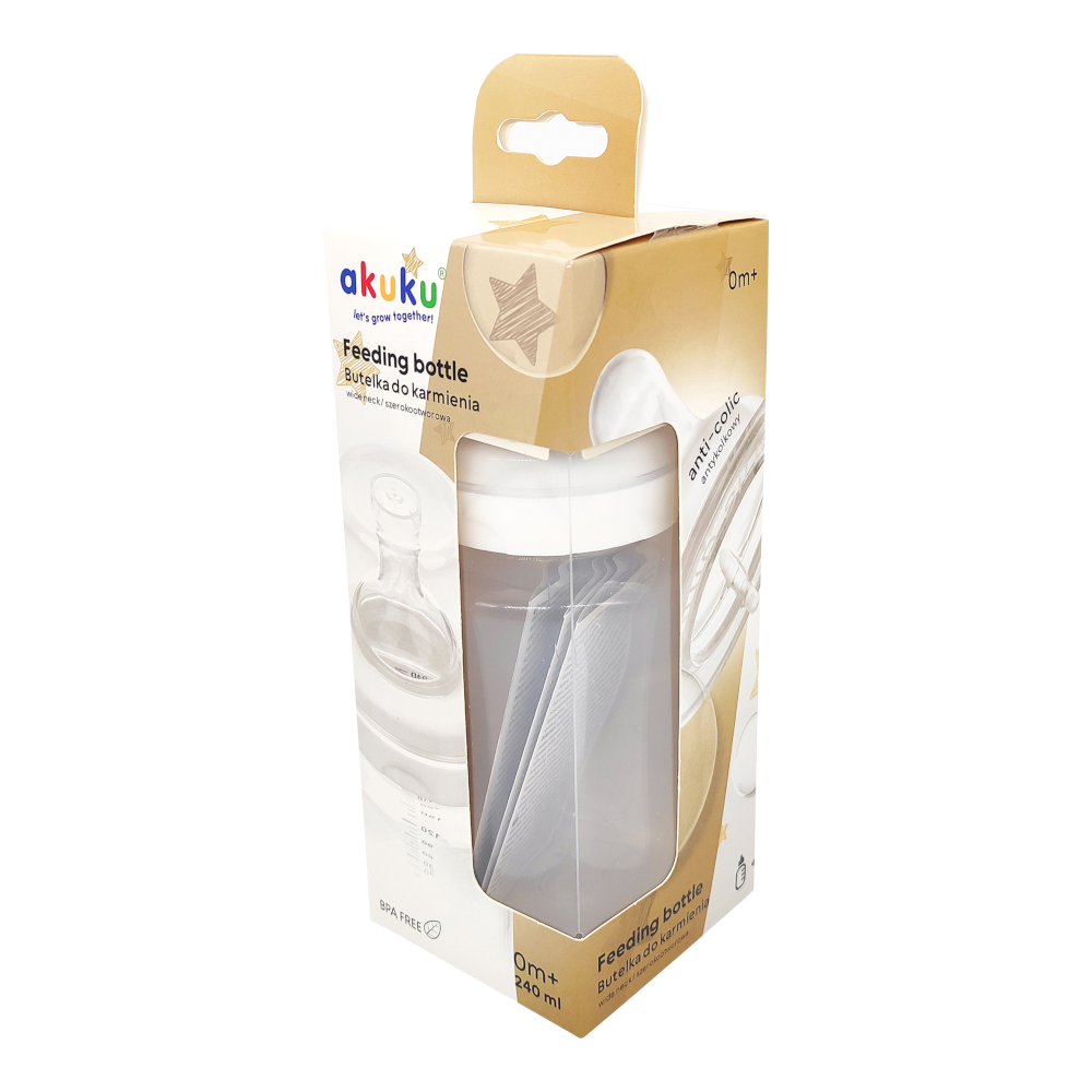 AKUKU Plačiaburnis buteliukas 240 ml - Image 2