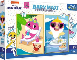 TREFL galvosūkis Baby MAXI 2x10 Linksmos ryklio dienos