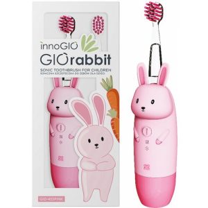 INNOGIO INK GIOrabbit sonic dantų šepetėlis vaikams, rožinis