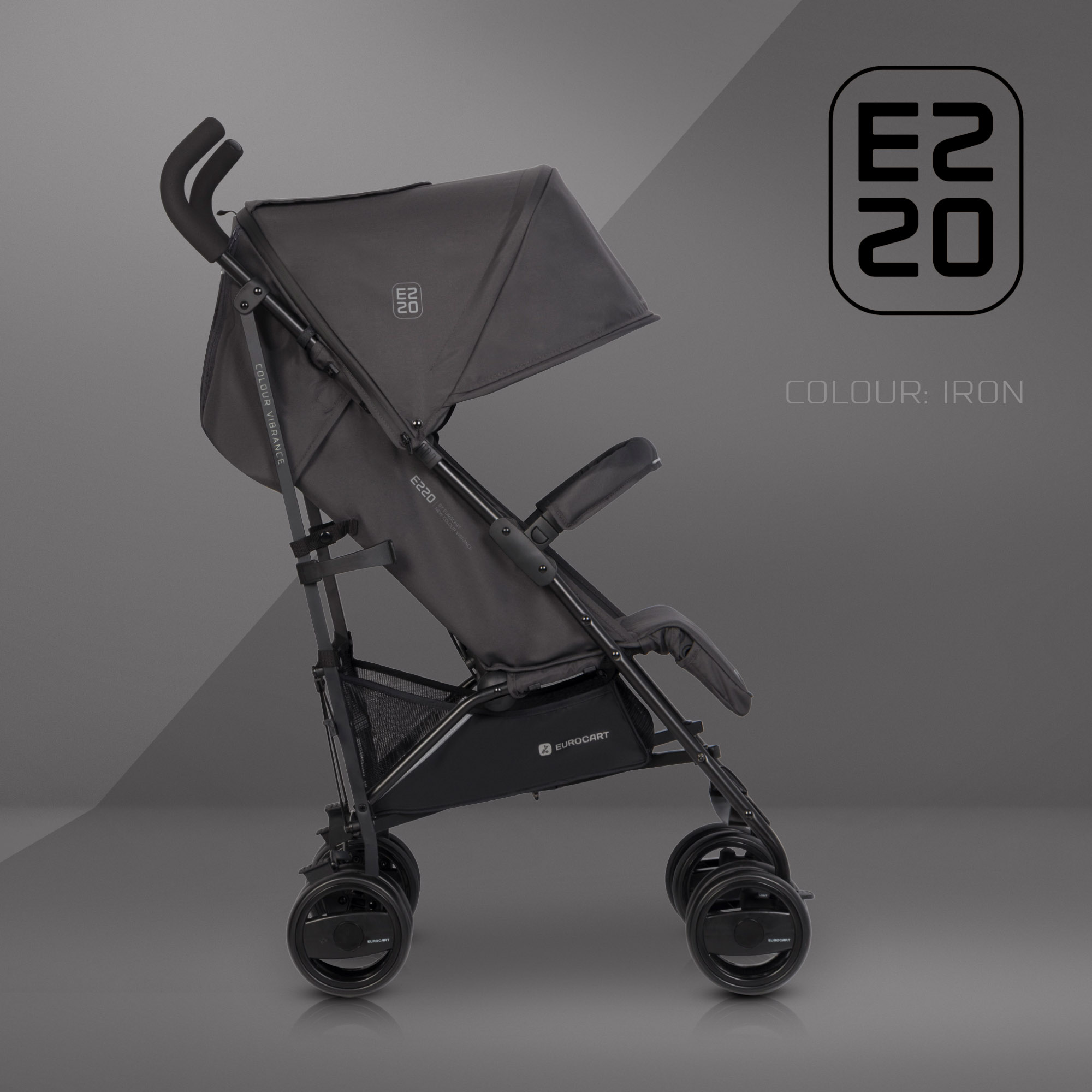 EURO-CART EZZO geležinis vaikiškas vežimėlis