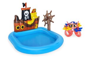 BESTWAY pripučiamas baseino piratų laivas 140cmx130cmx104cm