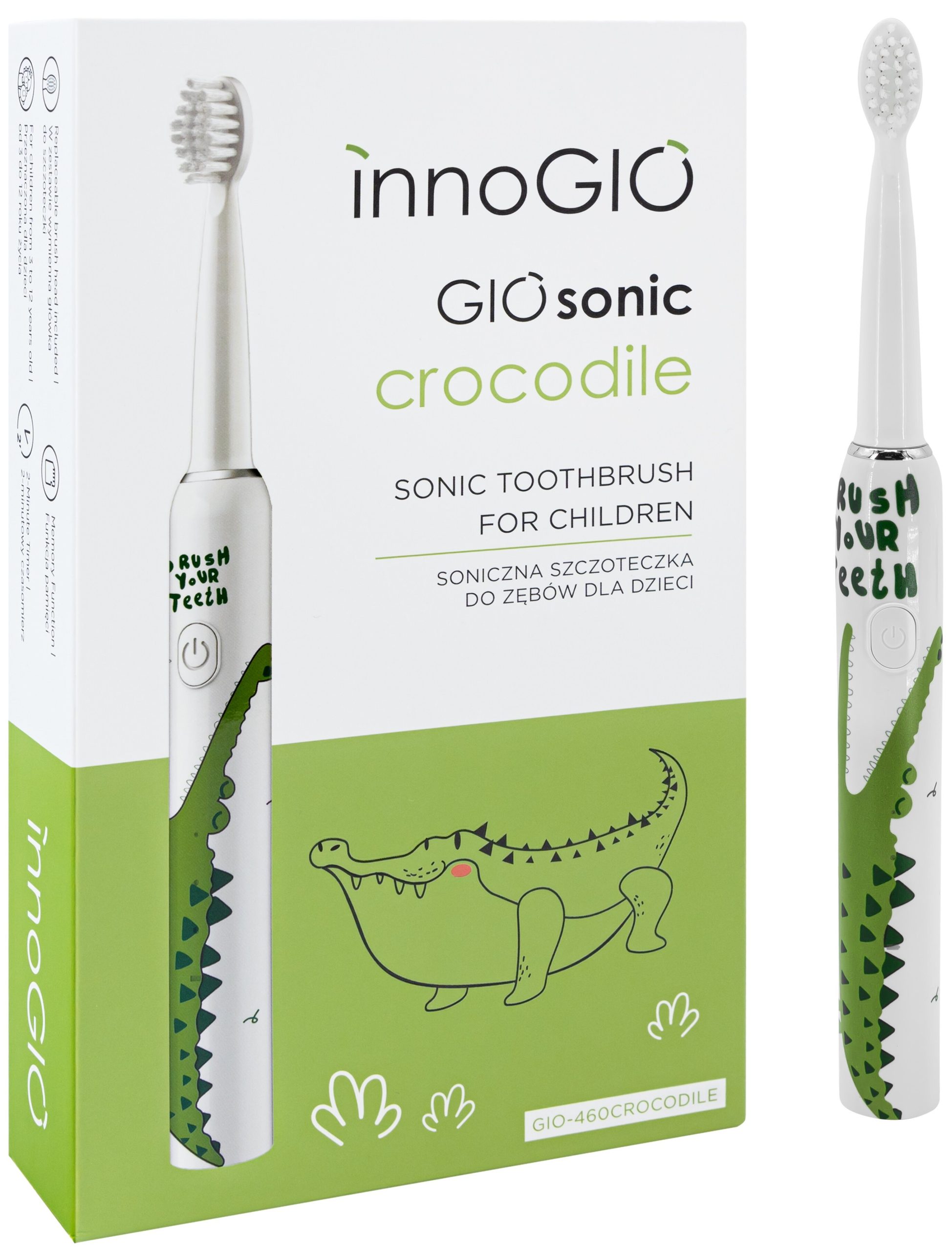 INNOGIO ROCODILE Sonic dantų šepetėlis